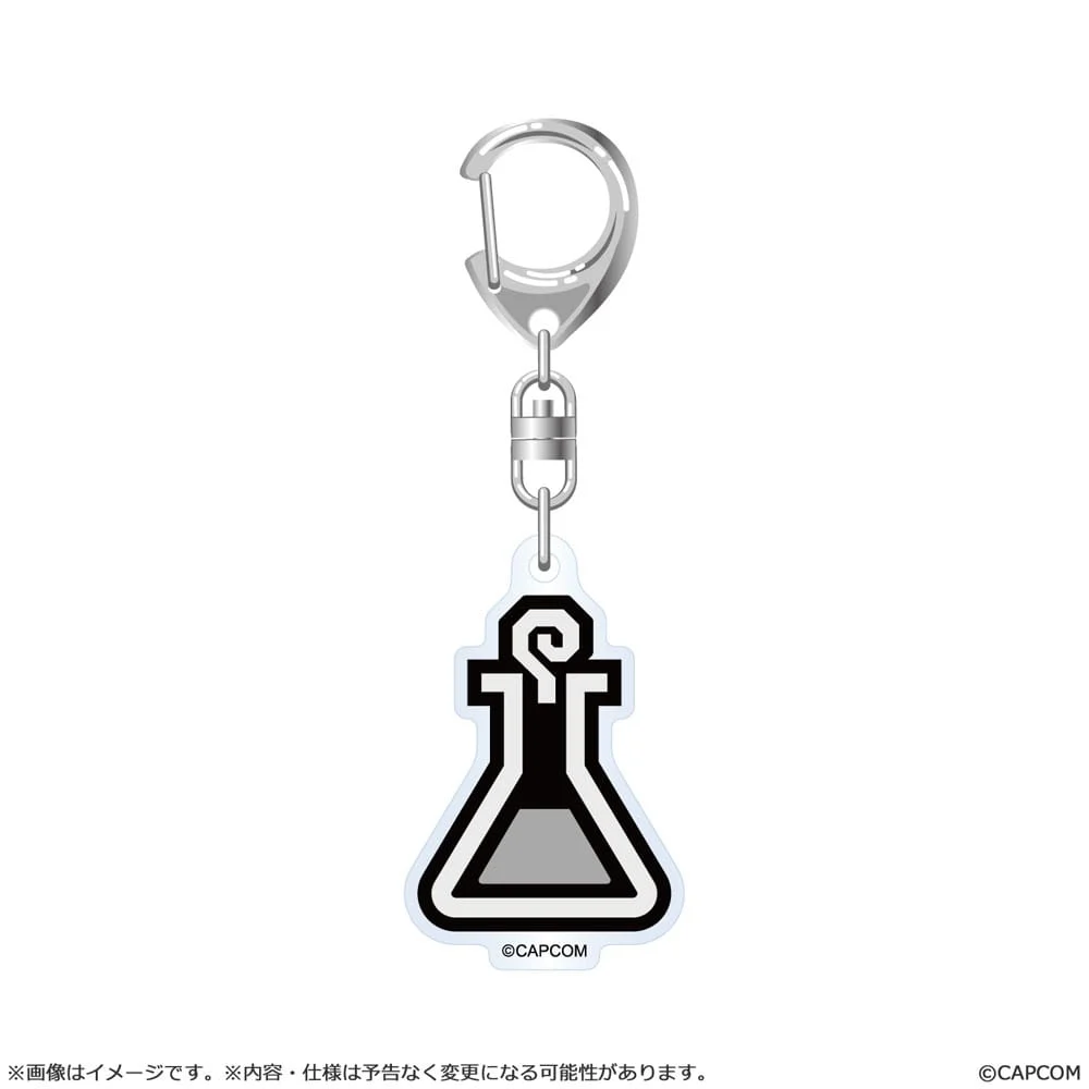Monster Hunter Wilds Item icon Acrylic Keychain - 1 Unidade Aleatória